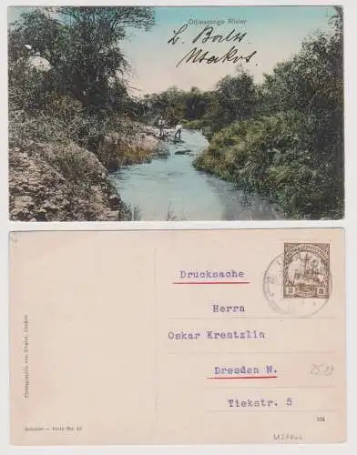 902041 Ak Otjiwarongo River Deutsch Süd-Westafrika Namibia Stempel Usakos 1910