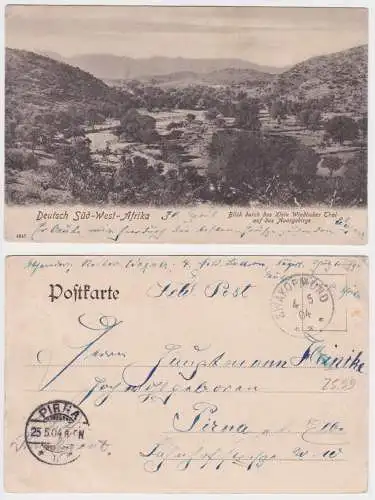 902067 Feldpost Ak Deutsch Süd-Westafrika Namibia Stempel Swakopmund 1904