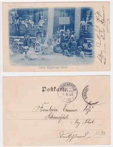 901816 Ak Swakopmund Deutsch Süd-Westafrika Namibia Eingeborenen Schule 1901