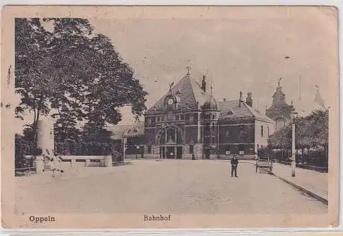 44341 Ak Oppeln Opole Uppeln Polen Bahnhof 1915