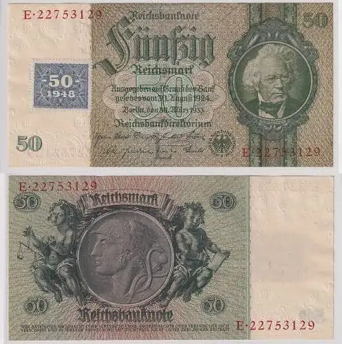 50 Mark Banknote DDR Deutsche Notenbank 1948 Kuponausgabe Ro.Nr.337 a (167994)