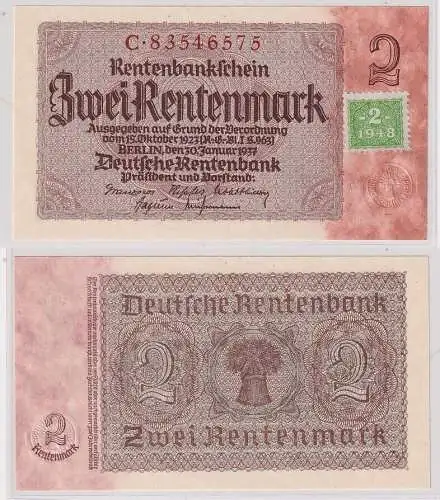 2 Mark Banknote DDR Deutsche Notenbank 1948 Kuponausgabe Ro.Nr.331 b (167915)