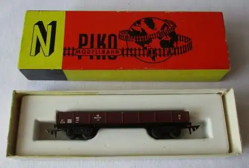 Modelleisenbahn Piko Spur N offener Güterwagen flach OVP (167973)