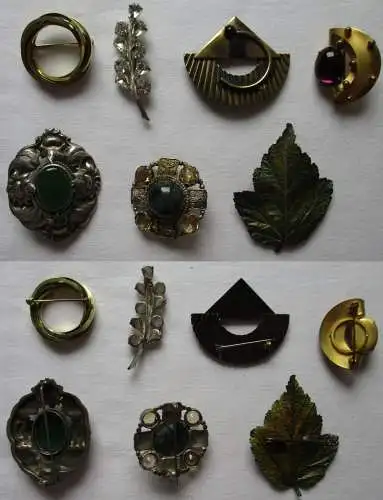 7 elegante künstlerische Modeschmuck Broschen (168051)