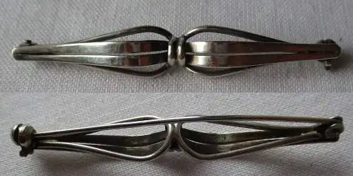 Klassische Damen Brosche aus 835er Silber Stabform (166325)