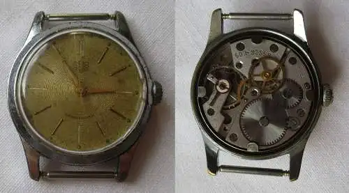 GUB Glashütte Herren Armbanduhr Handaufzug Kaliber 60.1 (167938)