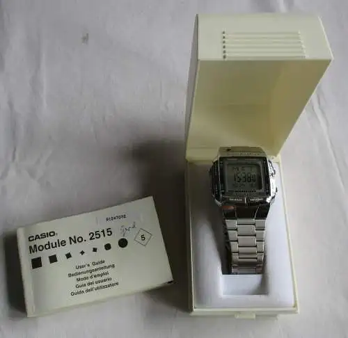 Casio Illuminator 2515 DB-360 DATA BANK Quarz Digitaluhr + Anleitung (103637)