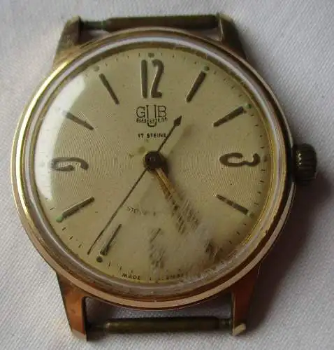 Original GLASHÜTTE Herrenuhr Kal. GUB 70.1 1960er Jahre Handaufzug (128983)