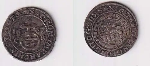 1/24 Taler Silber Münze Sachsen albertinische Linie 1667 CR ss (157818)