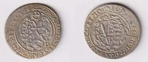 1 Groschen Silber Münze Sachsen Johann Georg I 1639 SD ss+ (150025)