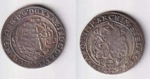 1 Groschen Silber Münze Sachsen Johann Georg I 1639 SD ss+ (151482)