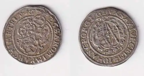 1 Groschen Silber Münze Sachsen Johann Georg I 1626 HI f.vz (153932)