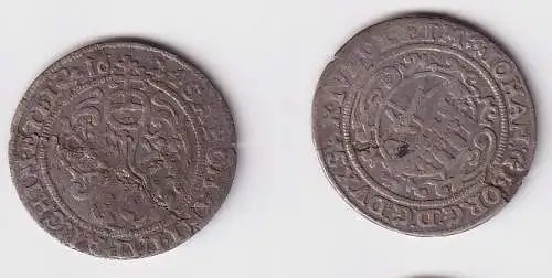 1 Groschen Silber Münze Sachsen Johann Georg I 1624 Schwan s/ss (154995)