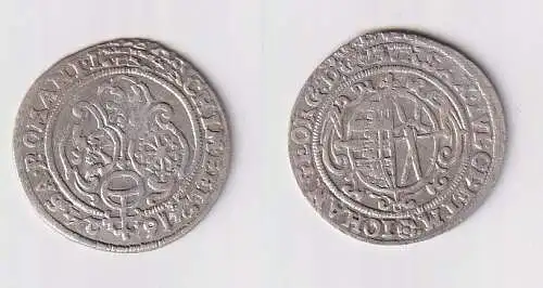 1 Groschen Silber Münze Sachsen Johann Georg I 1624 Schwan f.vz (150710)