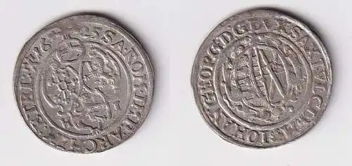 1 Groschen Silber Münze Sachsen Johann Georg I 1625 HI f.vz (158358)