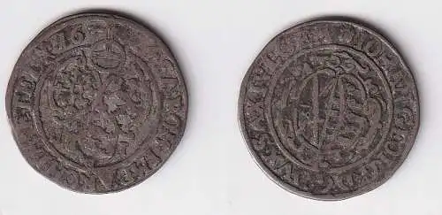 1 Groschen Silber Münze Sachsen Johann Georg I 1624 HI ss (154051)