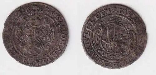 1 Groschen Silber Münze Sachsen Johann Georg I 1624 Schwan ss (155537)