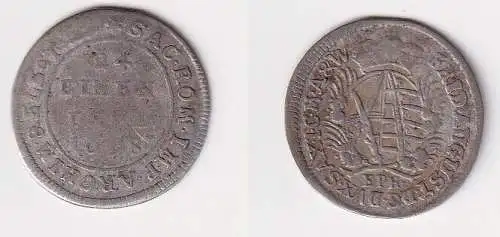 1/24 Taler Silber Münze Sachsen 1698 EPH  f.ss (156751)