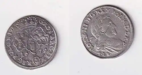 6 Groschy Silber Münze Polen Johann III. Sobieski (1674-1696) 1679 f.vz (117453)