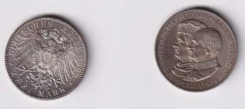 2 Mark Silbermünze Sachsen Universität Leipzig 1909 Jäger 138 vz+ (125448)