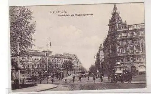 47851 Ak Halle an der Saale Magdeburger Straße um 1910