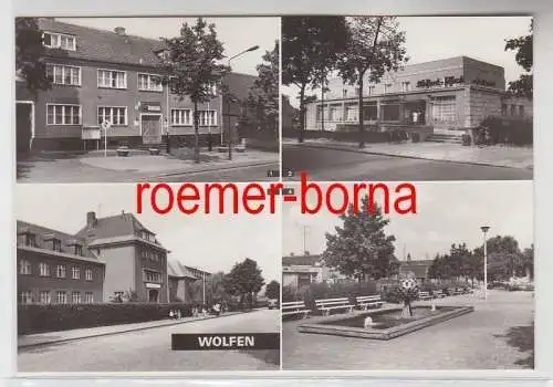 71978 Mehrbild Ak Wolfen Rat der Stadt, Apotheke, Kinderstätten, Markt um 1970