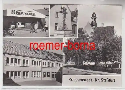 72648 Mehrbild Ak Kroppenstedt Kr. Staßfurt Einkaufszentrum u.a. um 1970