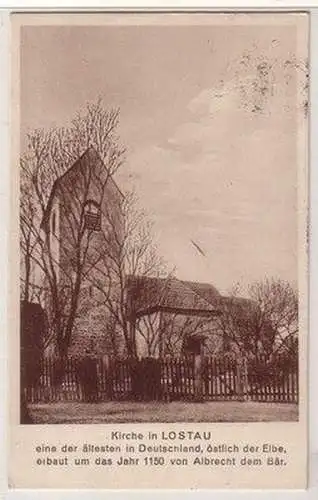 59366 Ak Kirche in Lostau an der Elbe 1929