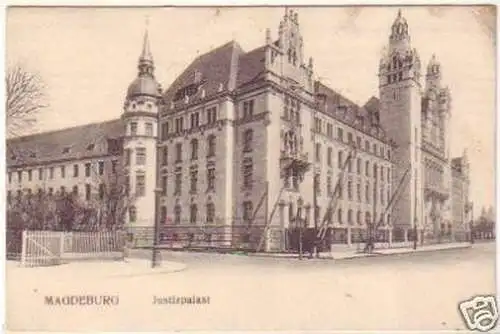 23416 Ak Magdeburg Justizpalast 1910