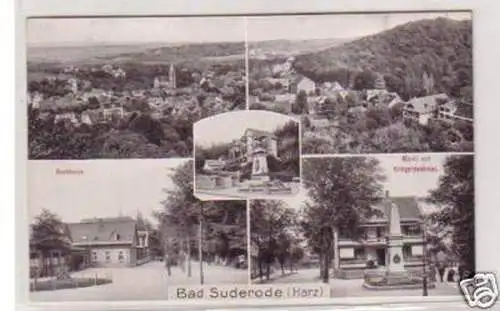 21824 Mehrbild-Ak Bad Suderode Harz Badehaus usw um1920