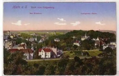 47590 Ak Halle a.S. Blick vom Galgenberg um 1910