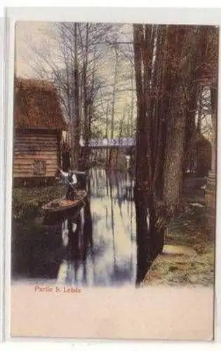 06095 Ak Partie bei Lehde im Spreewald um 1900