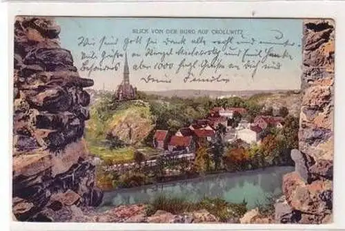 50725 Ak Blick von der Burg auf Cröllwitz 1912