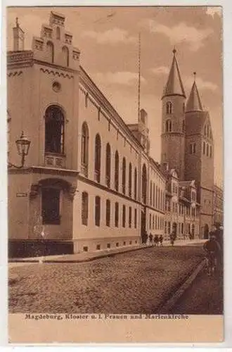 11090 Ak Magdeburg Kloster u.L. Frauen und Marienkirche 1906