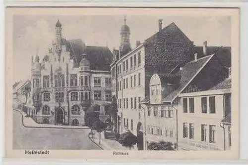 19692 Ak Helmstedt Rathaus um 1920