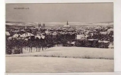 48595 Ak Naumburg a.S. Totalansicht im Winter um 1910