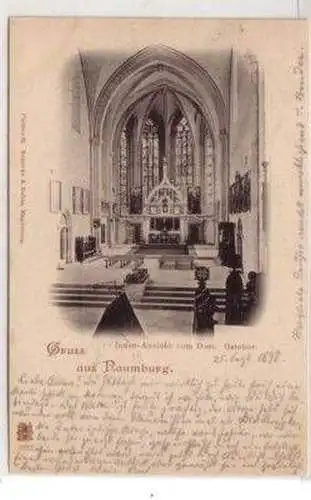 48497 Ak Gruß aus Naumburg Saale Dom Ostchor 1898