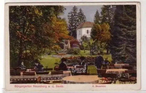 48502 Ak Naumburg an der Saale Bürgergarten 1918