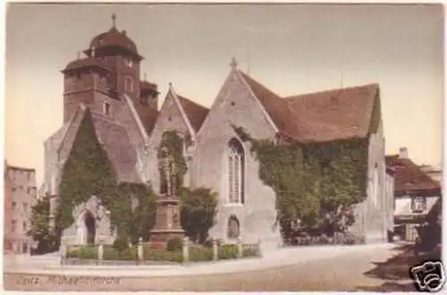 26210 Ak Gruß aus Zeitz Michaeliskirche um 1920