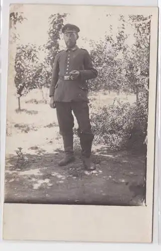 84801 Foto Ak Soldat der Feldfliegerabteilung 34 Mazedonien um 1915