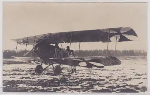 98500 Ak Aviati Doppeldecker Flugzeug im 1. Weltkrieg um 1915