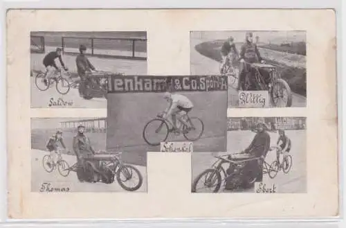 78893 Mehrbild Ak Sport Radrennen Steherrennen um 1920