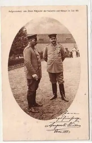 50887 Ak Kaiser Wilhelm II und Paul von Hindenburg 1915