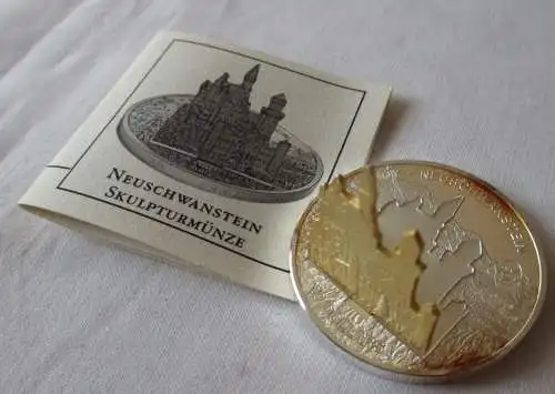 Cook Island 10 Dollar Silber Skulpturmünze "Neuschwanstein" 2006 (163172)