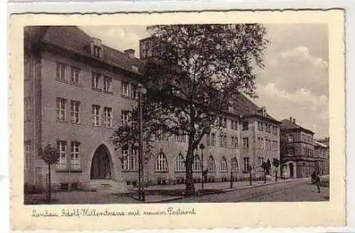 37805 Ak Landau Straßenansicht mit neuem Postamt 1939