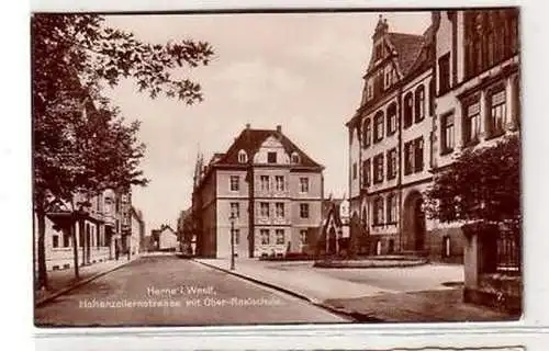 36303 Ak Herne in Westfalen Ober Realschule um 1920