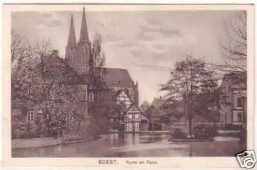 28858 Ak Soest Partie am Teich 1915