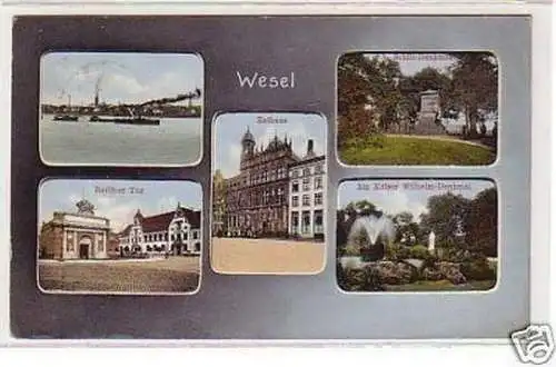 28564 Mehrbild Ak Wesel Rathaus usw. 1913