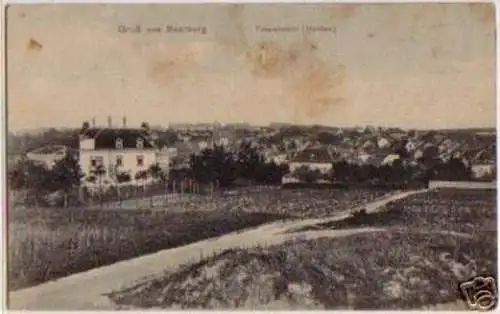 04052 Ak Gruß aus Saarburg Totalansicht von Norden 1917