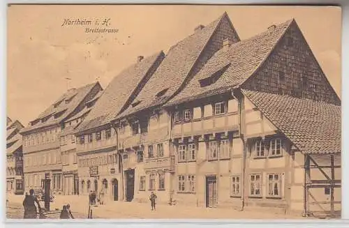 71054 Feldpost Ak Northeim i.H. Breitestrasse 1912